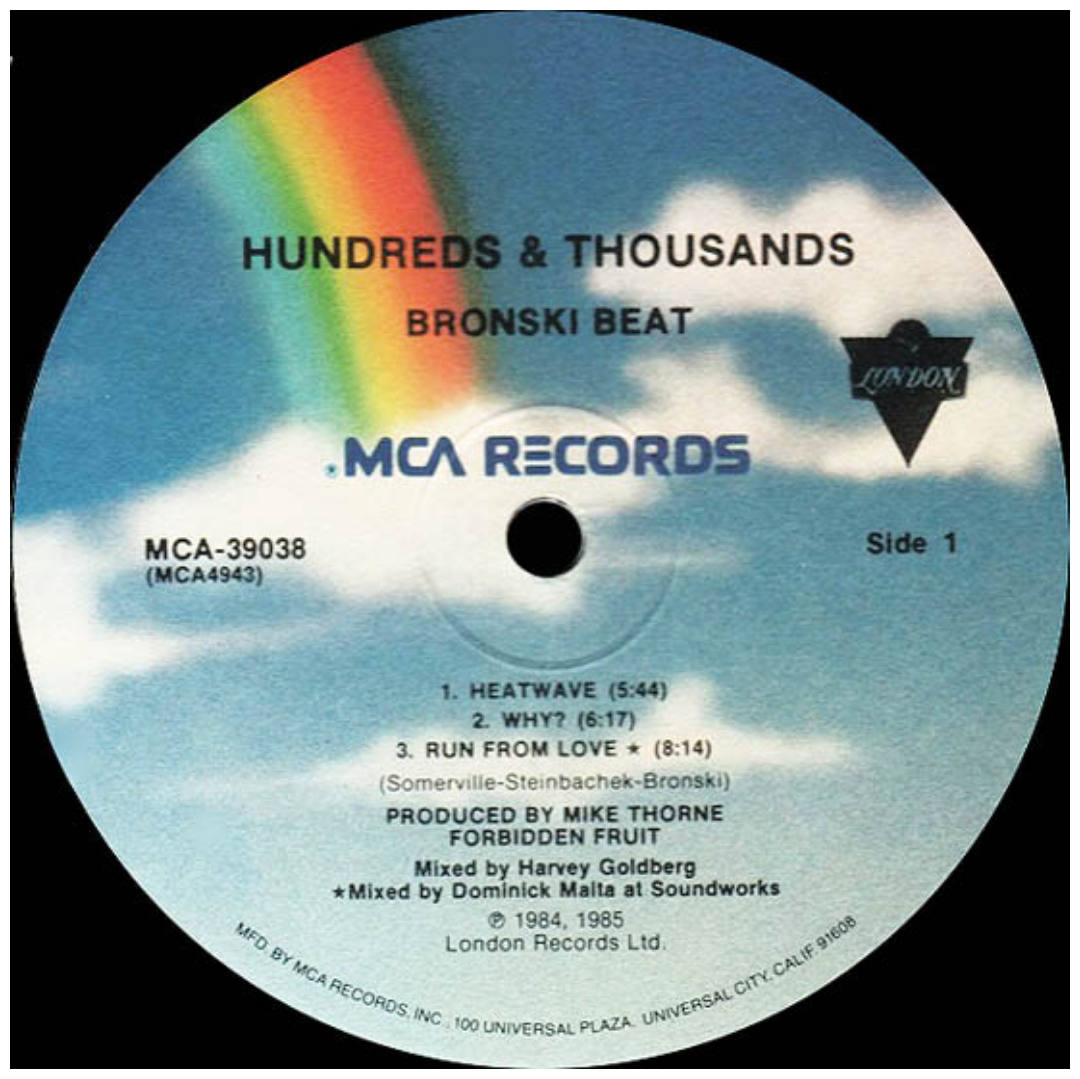 BRONSKI BEAT - HUNDREDS & THOUSANDS | VINILO