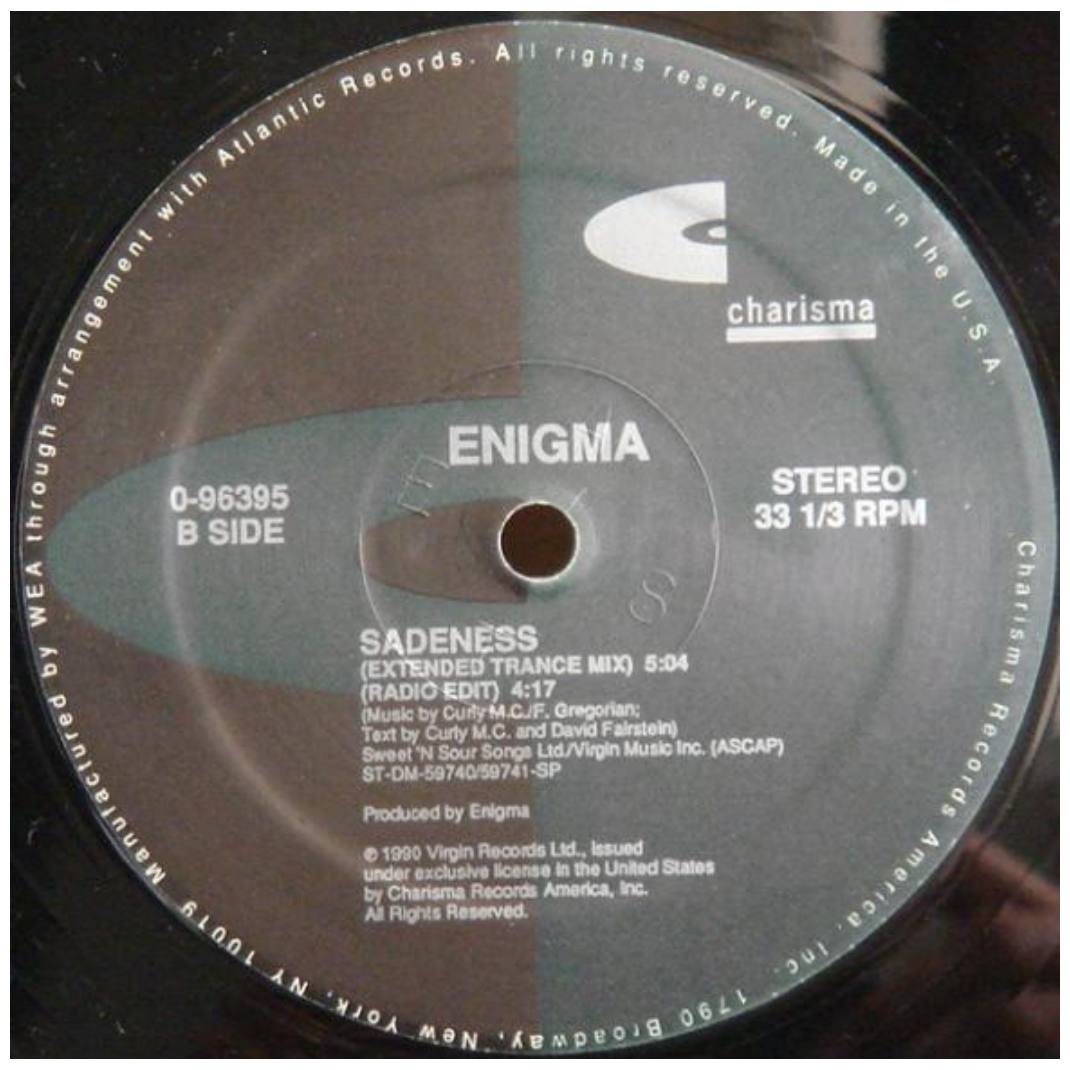 ENIGMA - SADENESS PART 1 | 12" MAXI SINGLE VINILO