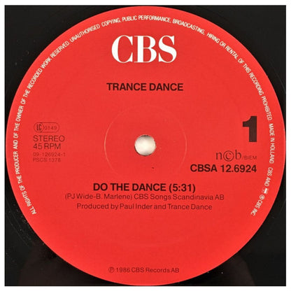 TRANCE DANCE - DO THE DANCE | 12" MAXI SINGLE USADO