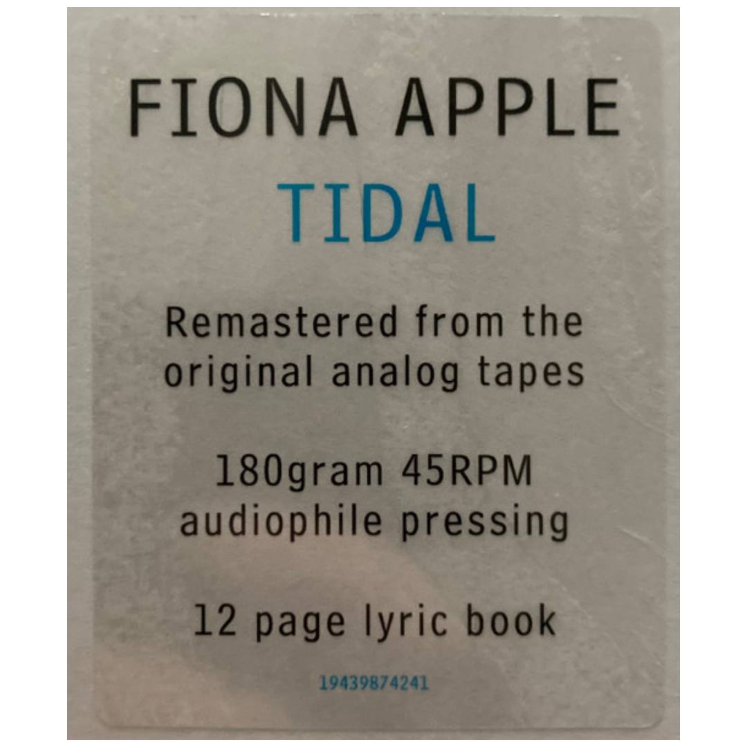 FIONA APPLE - TIDAL (2LP) | VINILO