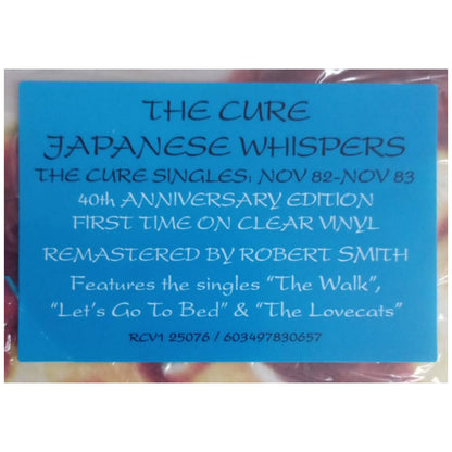 CURE - JAPANESE WHISPERS (CLEAR VINYL) | VINILO