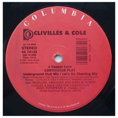 CLIVILLES & COLE - PRIDE IN THE NAME OF LOVE VINILO | 12" MAXI SINGLE USADO