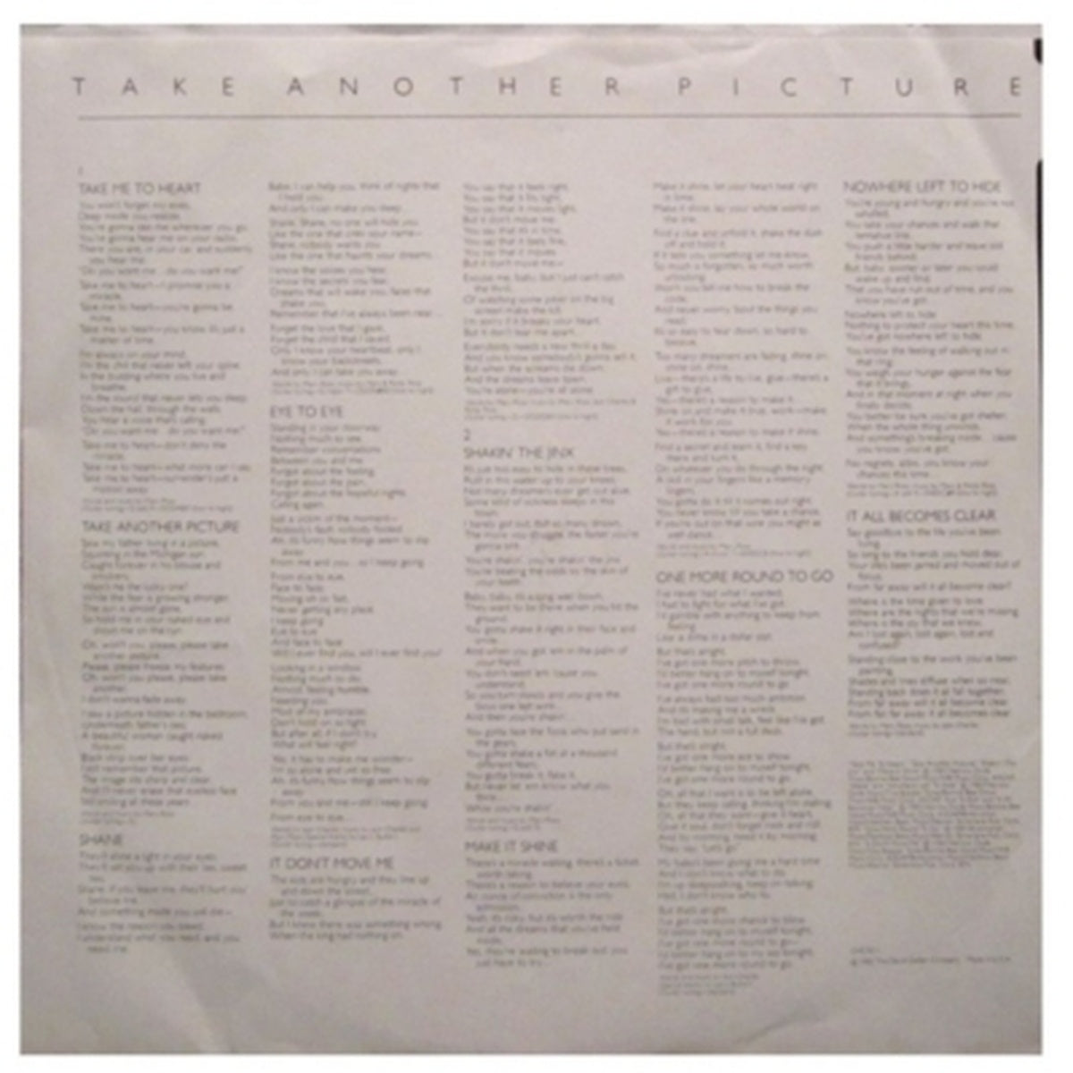 QUATERFLASH - TAKE ANOTHE PICTURE | VINILO