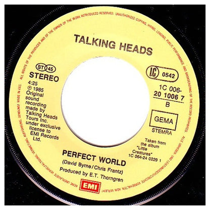 TALKING HEADS - AND SHE WAS | 7'' SINGLE VINILO USADO
