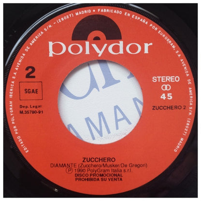 ZUCCHERO - DIAMANTE | 7" SINGLE VINILO USADO
