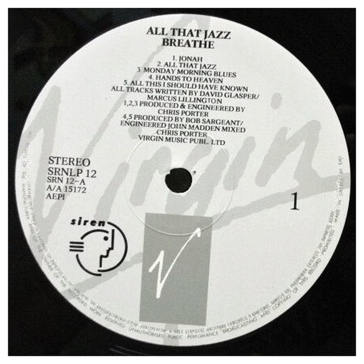 BREATHE - ALL THAT JAZZ (UK VERSION) | VINILO USADO