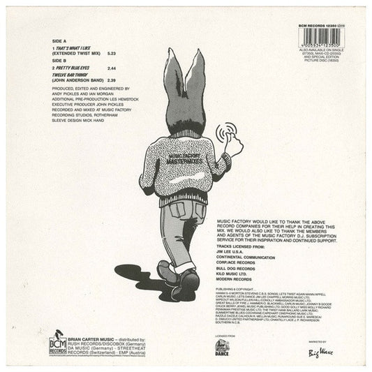 JIVE BUNNY AND THE MASTERMIXERS - THAT'S WHAT I LIKE (EXTENDED TWIST MIX) | 12" MAXI SINGLE VINILO USADO