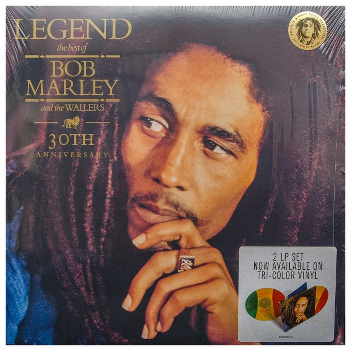 BOB MARLEY - LEGEND (30TH ANNIVERSARY) (TRICOLOUR VINYL) (2LP) | VINILO