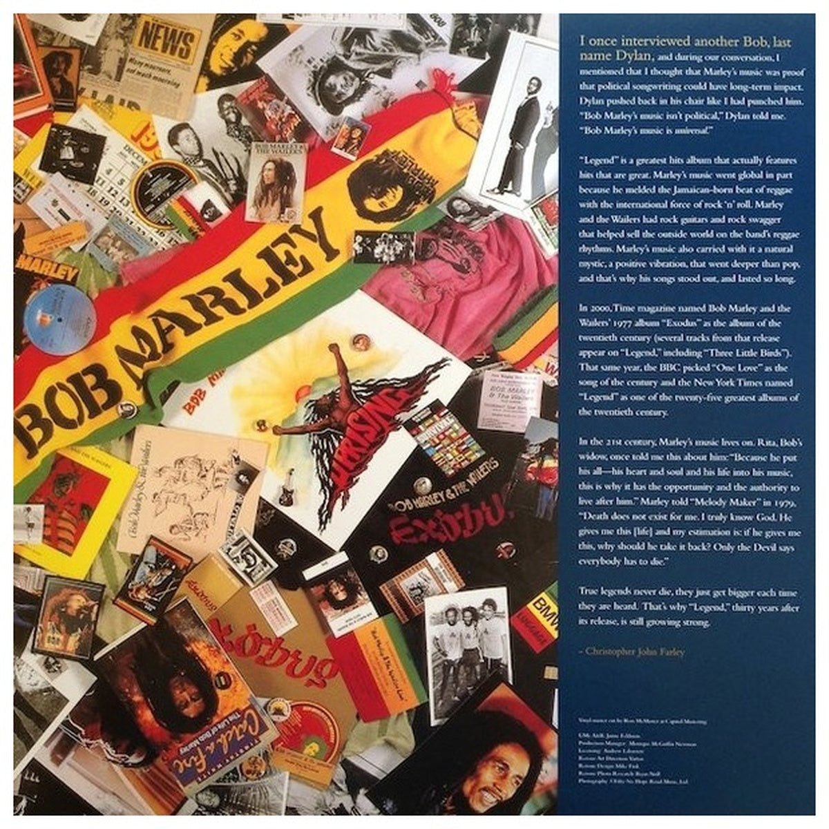 BOB MARLEY - LEGEND (30TH ANNIVERSARY) (TRICOLOUR VINYL) (2LP) | VINILO