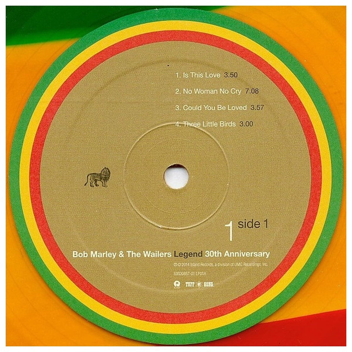 BOB MARLEY - LEGEND (30TH ANNIVERSARY) (TRICOLOUR VINYL) (2LP) | VINILO