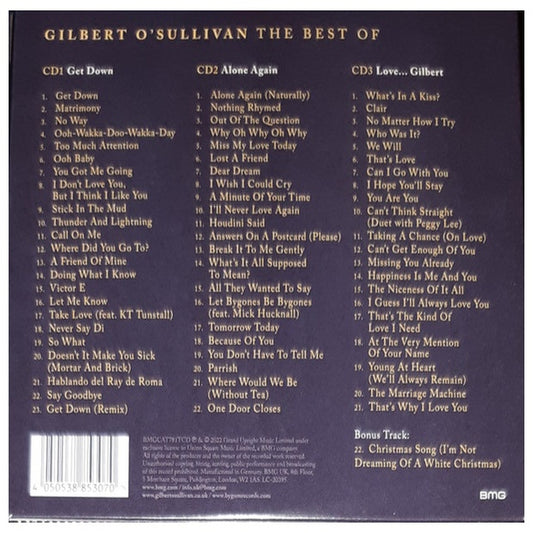 GILBERT OSULLIVAN - BEST OF (3CD) | CD