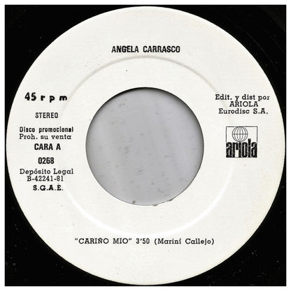 ANGELA CARRASCO - CARIÑO MIO  | 7" SINGLE USADO