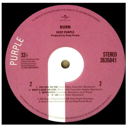 DEEP PURPLE - BURN | VINILO