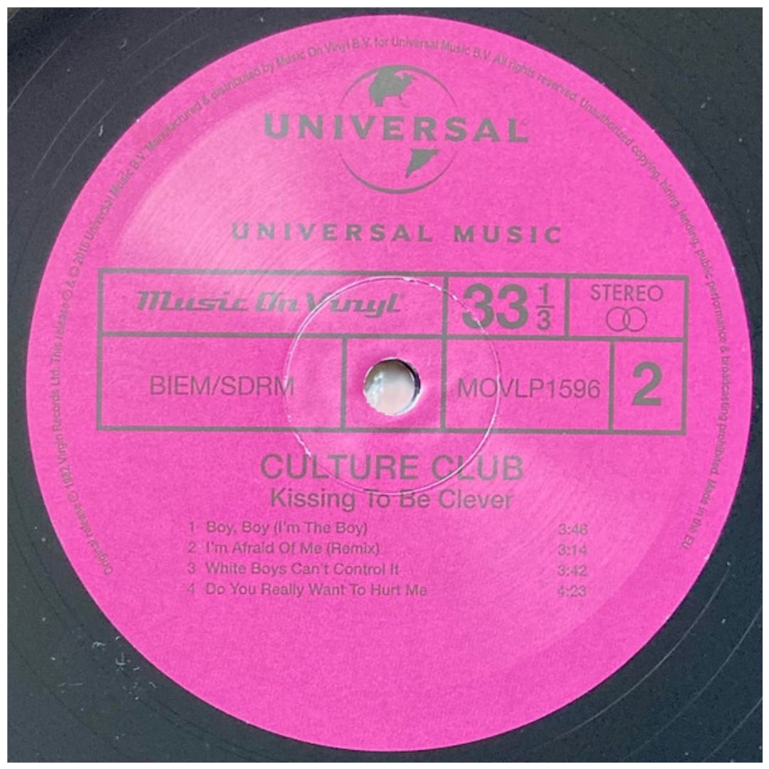 CULTURE CLUB - KISSING TO BE CLEVER | VINILO