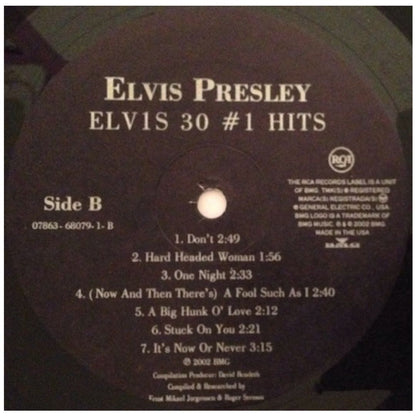 ELVIS PRESLEY - ELVIS 30 #1 HITS (2LP) | VINILO ABIERTO