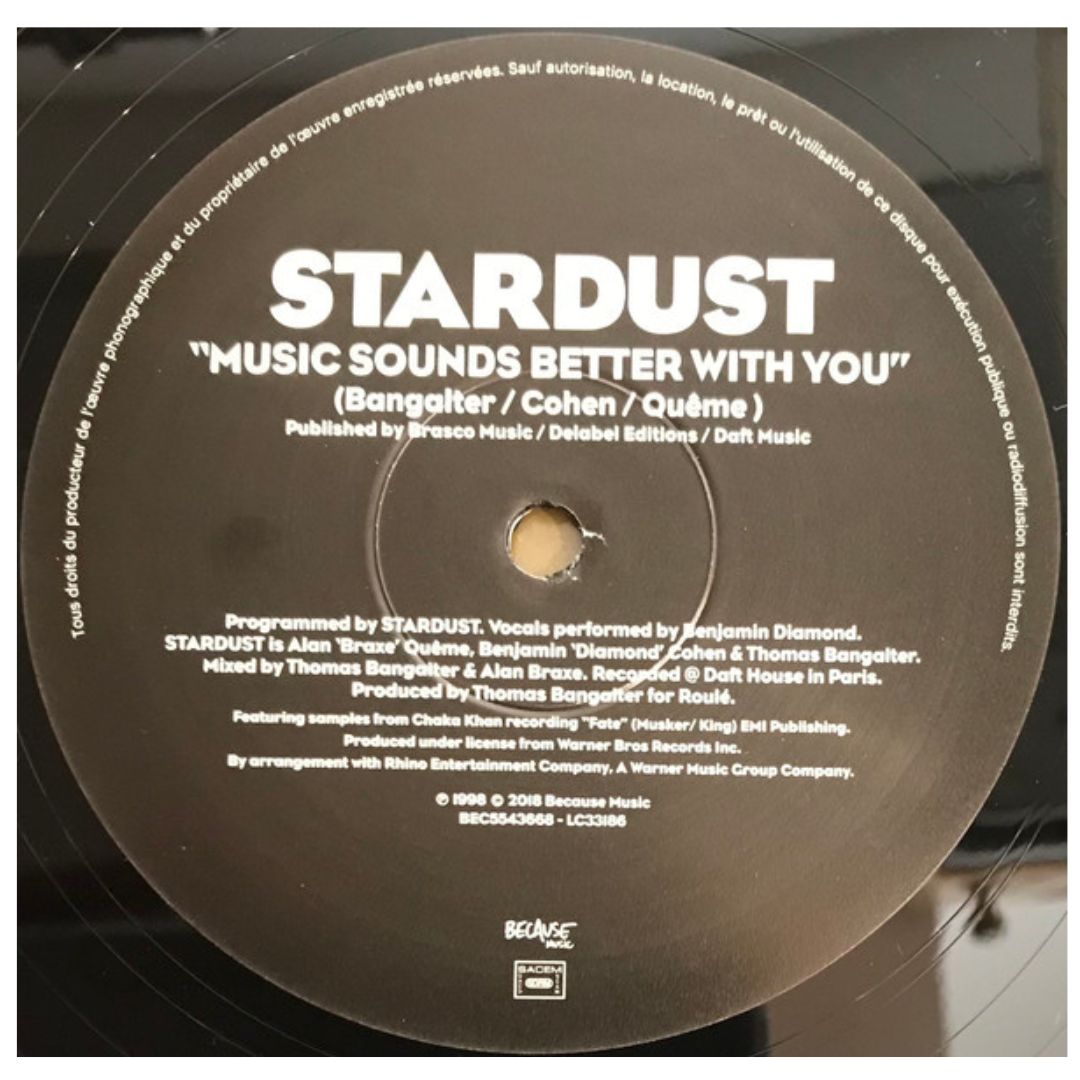 STARDUST - MUSIC SOUND BETTER | 12" MAXI SINGLE VINILO