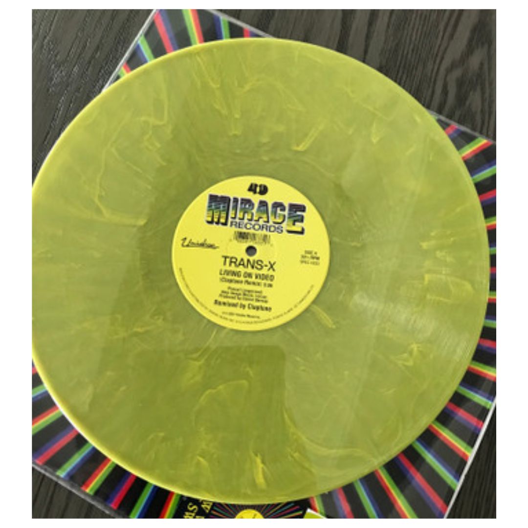 TRANS-X - LIVING ON VIDEO(YELLOW) | 12" MAXI SINGLE VINILO