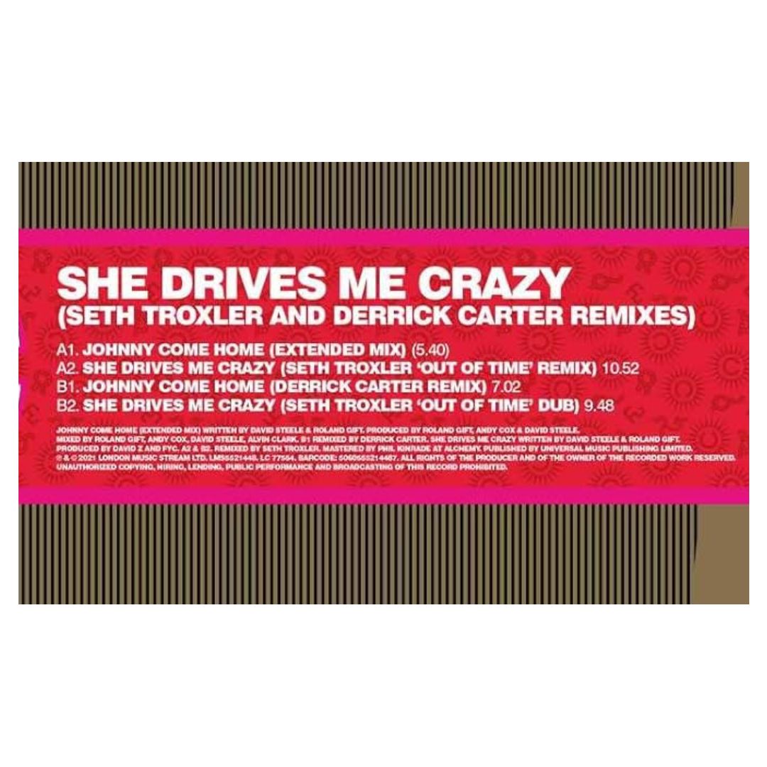 FINE YOUNG CANNIBALS - SHE DRIVES ME CRAZY (PINK VINYL) | 12" MAXI SINGLE VINILO