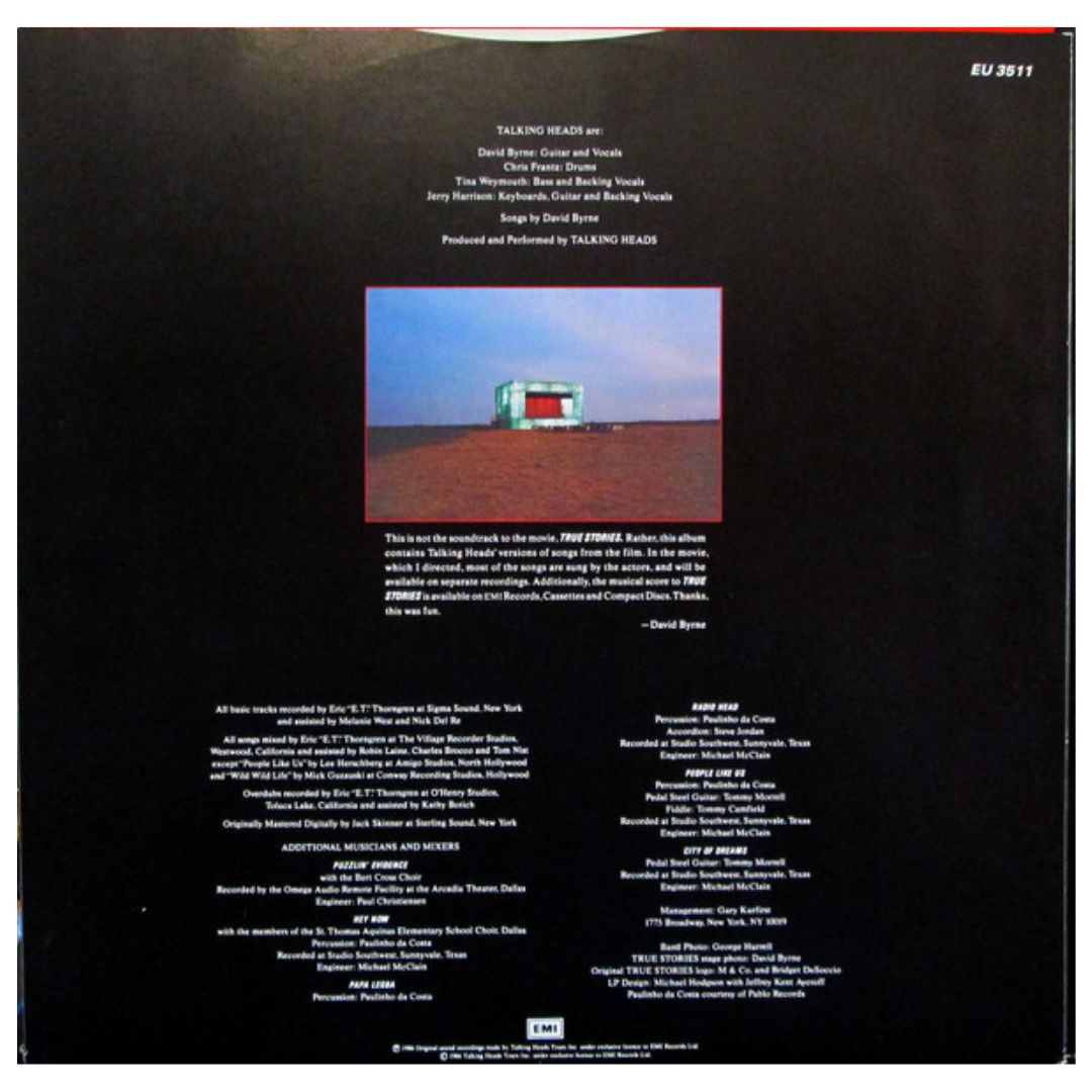 TALKING HEADS - TRUE STORIES  |  VINILO
