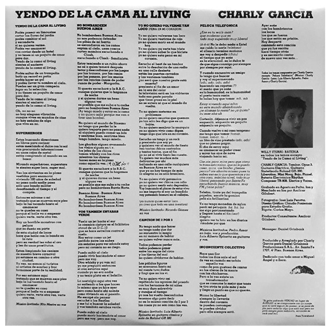 CHARLY GARCIA - YENDO DE LA CAMA AL LIVING | VINILO