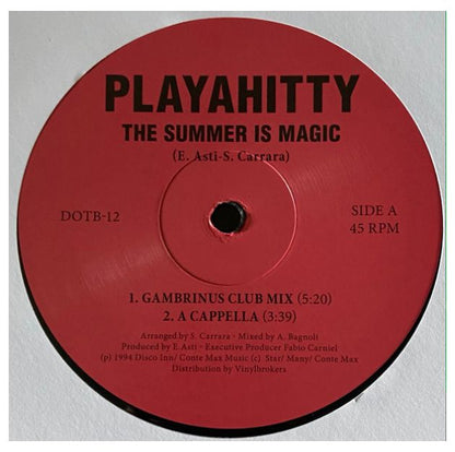 PLAYAHITTY - THE SUMMER IS MAGIC | 12" MAXI SINGLE VINILO