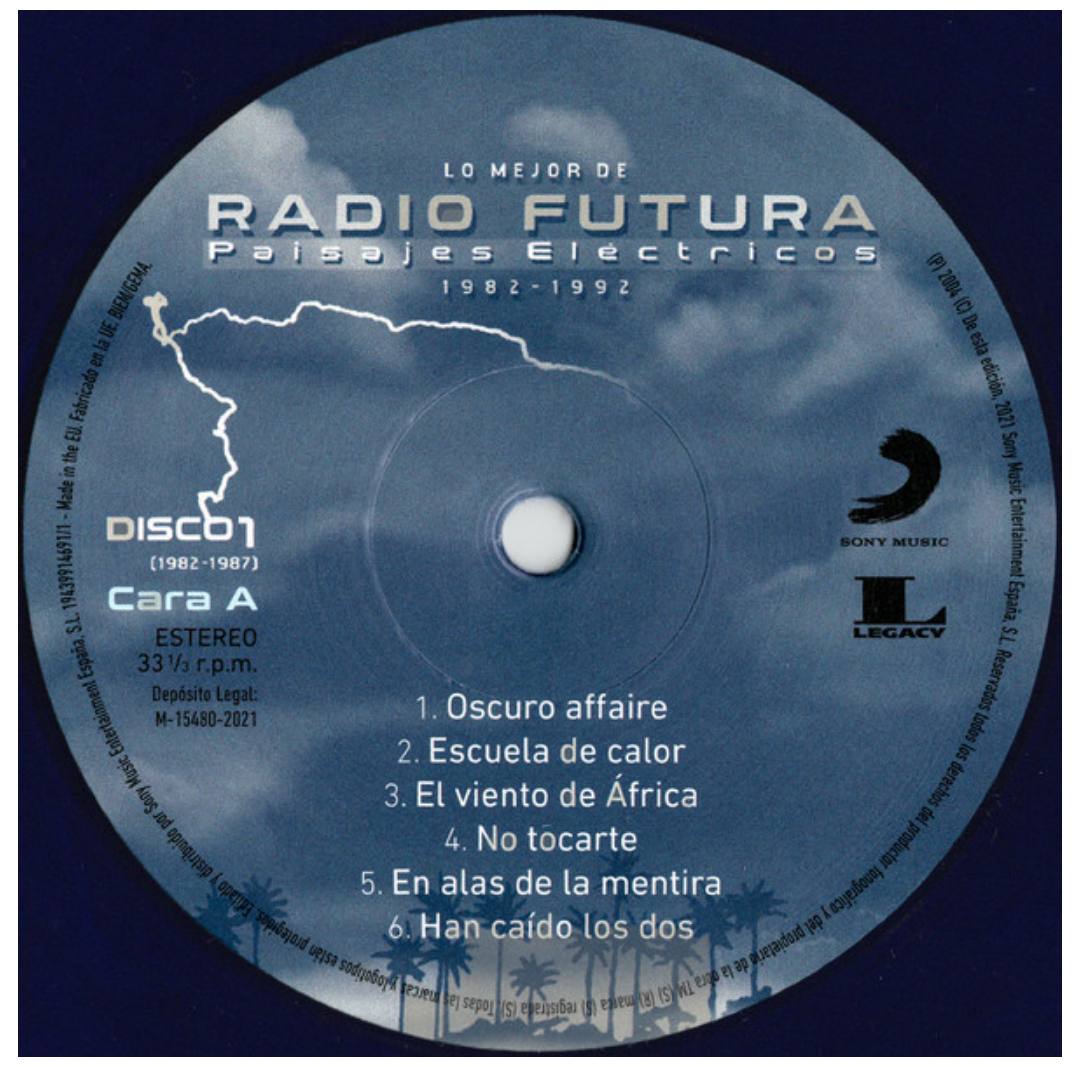 RADIO FUTURA - PAISAJES ELECTRICOS (BLUE VINYL) | VINILO