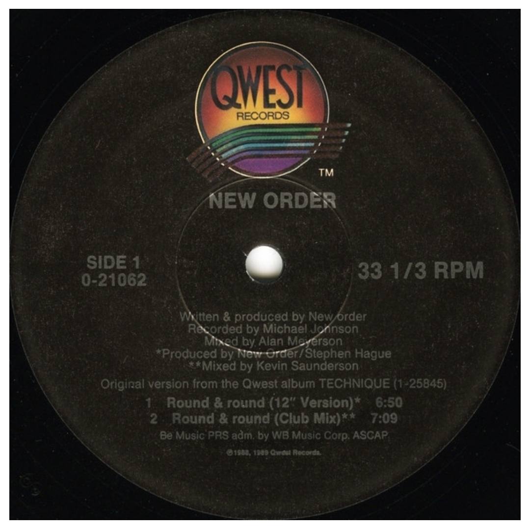 NEW ORDER - ROUND & ROUND | 12" MAXI SINGLE VINILO