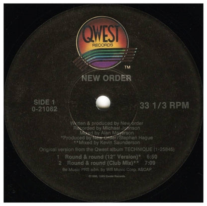 NEW ORDER - ROUND & ROUND | 12" MAXI SINGLE VINILO