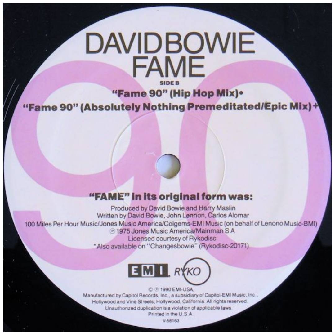 DAVID BOWIE - FAME | 12" MAXI SINGLE VINILO