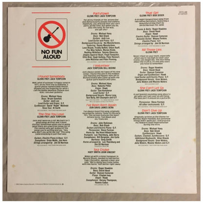 GLEN FREY - NO FUN ALOUD | VINILO