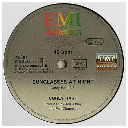 COREY HART - SUNGLASSES AT NIGHT | 12" MAXI SINGLE USADO