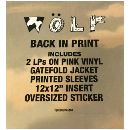 TYLER THE CREATOR - WOLF (2LP) (PINK VINYL) | VINILO