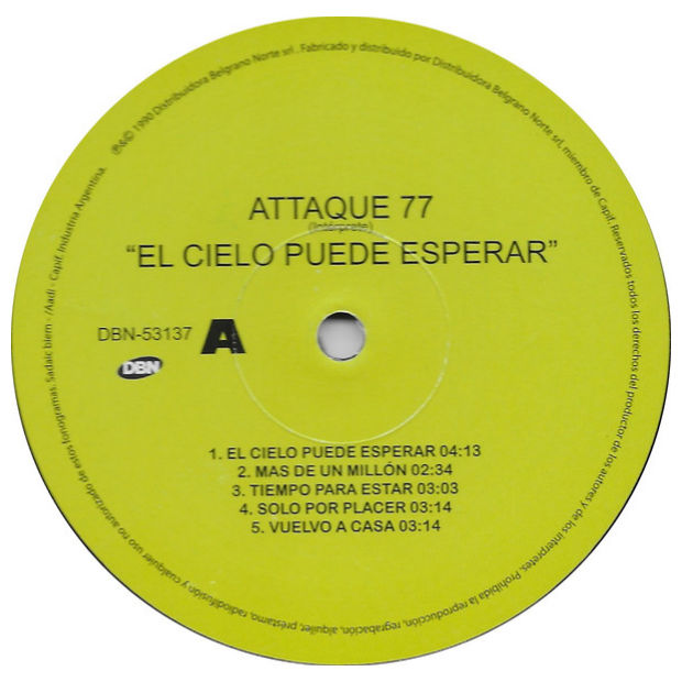 ATTAQUE 77 - EL CIELO PUEDE ESPERAR | VINILO