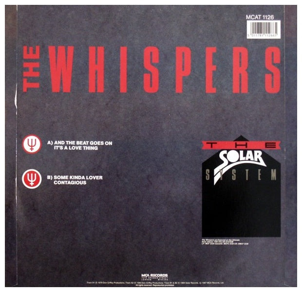 WHISPERS - AND THE BEAT GOES ON | 12" MAXI SINGLE USADO