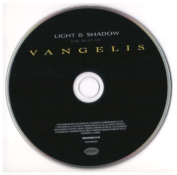 VANGELIS - LIGHT & SHADOW: BEST OF (UK) | CD