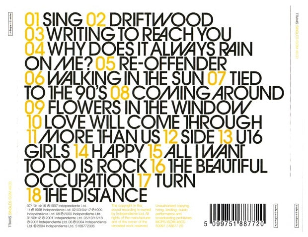 TRAVIS - SINGLES | CD