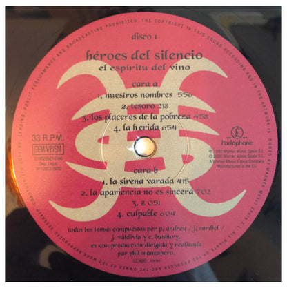 HEROES DEL SILENCIO - EL ESPIRITU DEL VINO (2LP+CD) | VINILO