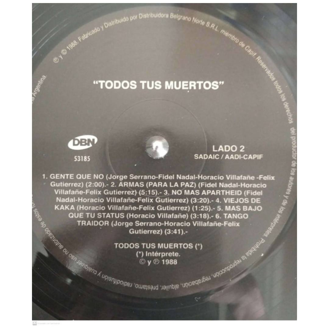 TODOS TUS MUERTOS - TODOS TUS MUERTOS | VINILO