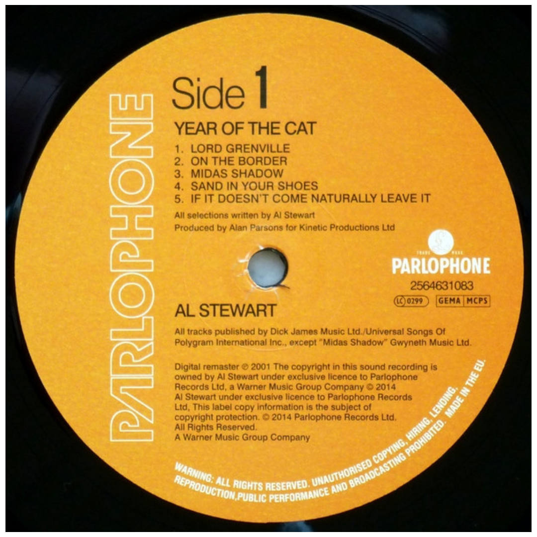 AL STEWART - THE YEAR OF THE CAT | VINILO