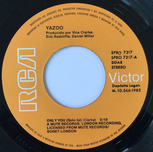 YAZOO - ONLY YOU/SITUATION | 7" SINGLE USADO