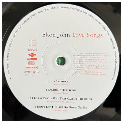 ELTON JOHN - LOVE SONGS (2LP) | VINILO