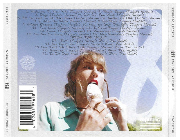 TAYLOR SWIFT  - 1989 - TAYLOR'S VERSIONS (AQUAMARINE GREEN) | CD
