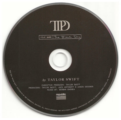 TAYLOR SWIFT - THE TORTURED POETS DEPARTAMENT (BLACK DOG EDITION) | CD