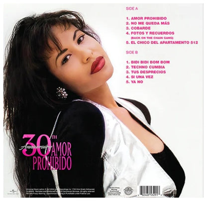 SELENA - AMOR PROHIBIDO (30TH ANNIVERSARY) | VINILO