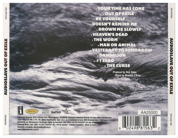 AUDIOSLAVE - OUT OF EXILE | CD