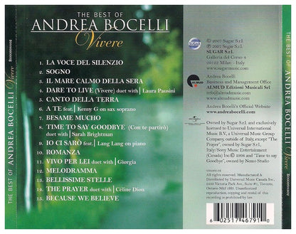ANDREA BOCELLI - VIVIRE: BEST OF ANDREA BOCELLI | CD