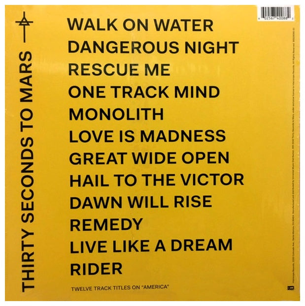 THIRTY SECONDS TO MARS - AMERICA | VINILO