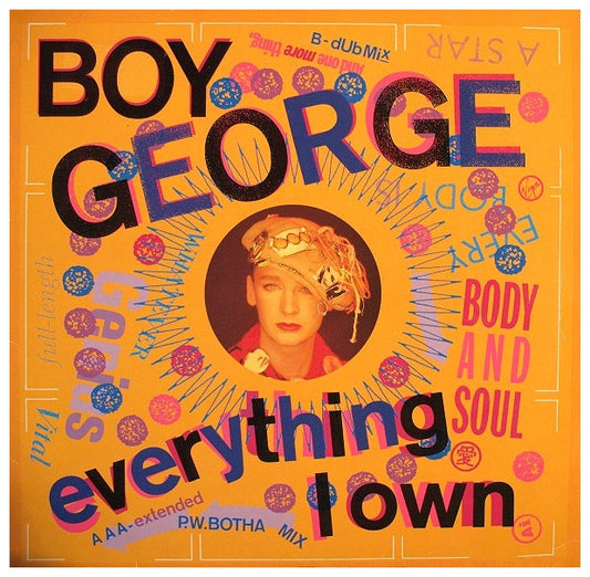 BOY GEORGE - EVERYTHING I OWN | 12" MAXI SINGLE USADO