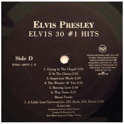 ELVIS PRESLEY - ELVIS 30 #1 HITS (2LP) | VINILO ABIERTO