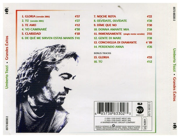 UMBERTO TOZZI - GRANDES EXITOS | CD